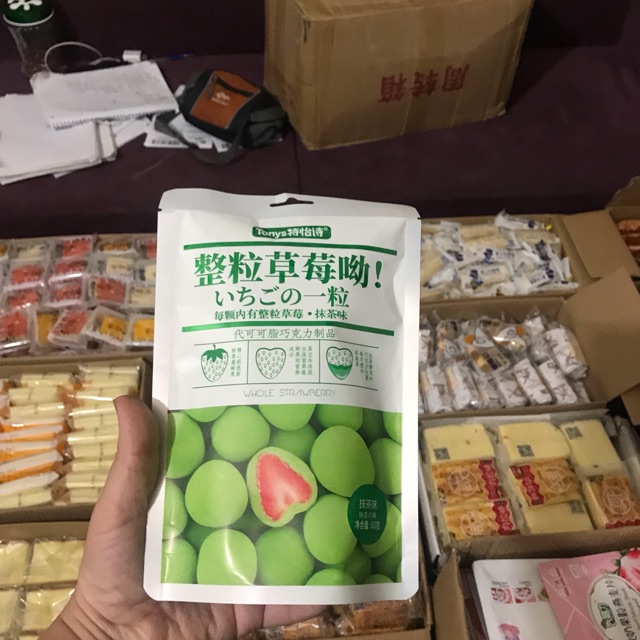 Combo Socola bọc dâu tây.3 gói/80k