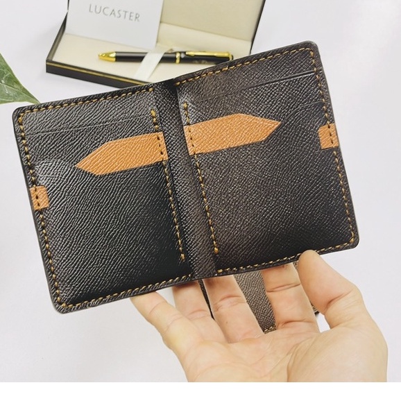 ví nam da epsom nhập khẩu thời trang công sở hoàn thiện thủ công có hộp và bảo hành 12 tháng