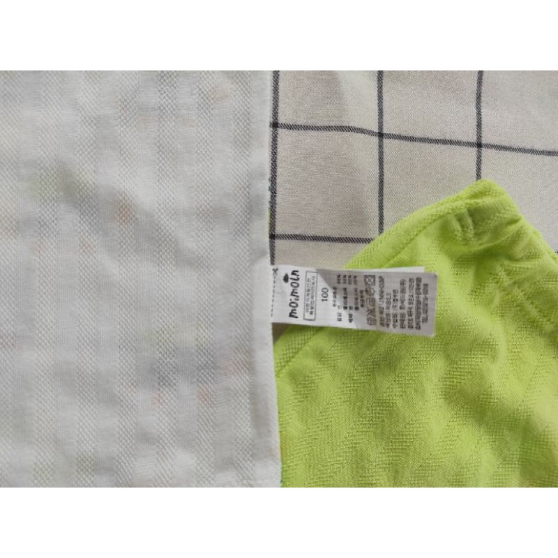 Bộ ba lỗ Moimoln xuất Hàn dư xịn organic mỏng mát cho bé