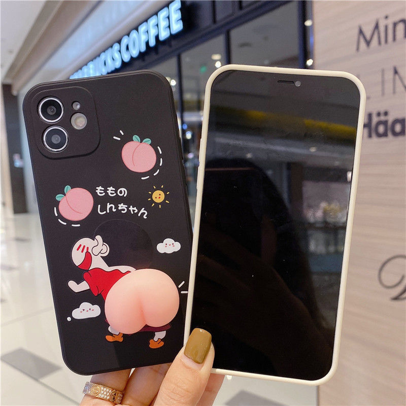 Ốp Điện Thoại In Hình Cậu Bé Bút Chì Shin Chan Đào Cho Oppo Reno3Pro Reno4 Reno4Se Reno5 Reno5Pro A15 A55 Findx2