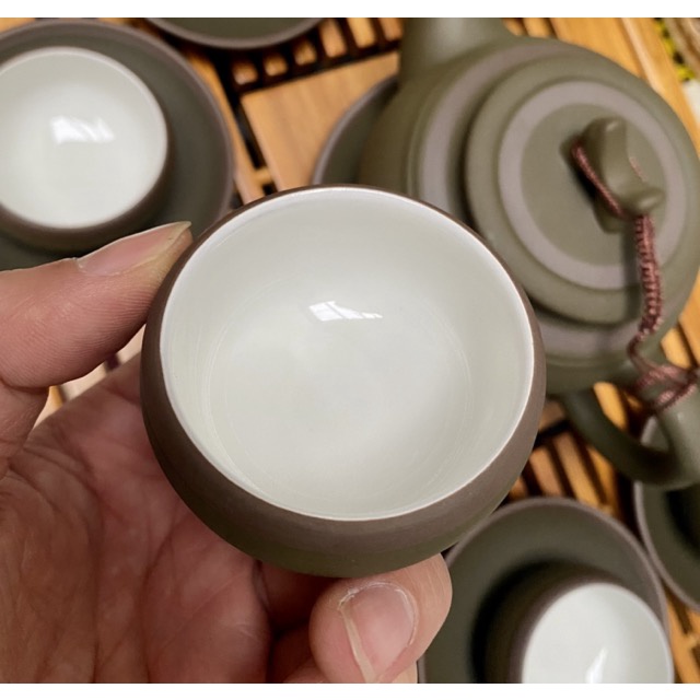 Gốm Bát Tràng - Bộ Ấm Vương Trà hàng nghệ nhân chất lượng cao