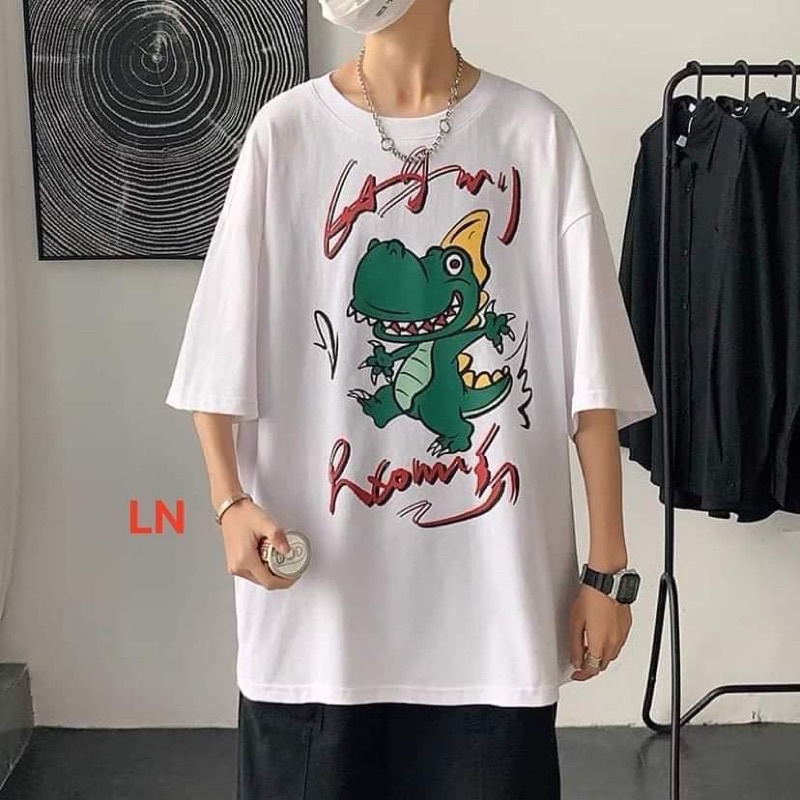 Áo phông khủng long xanh sừng vàng TH6