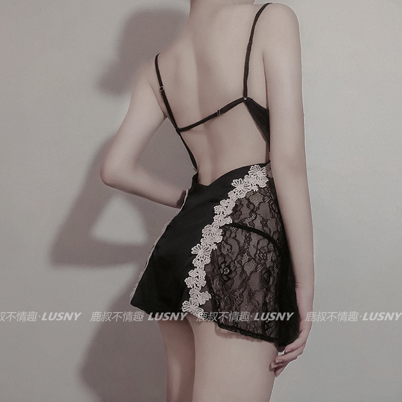 Đầm Ngủ Satin Cổ Chữ V Thêu Ren Hoa Gợi Cảm Cho Nữ | BigBuy360 - bigbuy360.vn