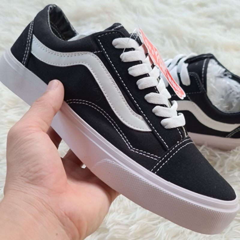 Giày Sneakers thể thao Vans đen nam nữ cổ thấp cực hot ( kèm ảnh thật )