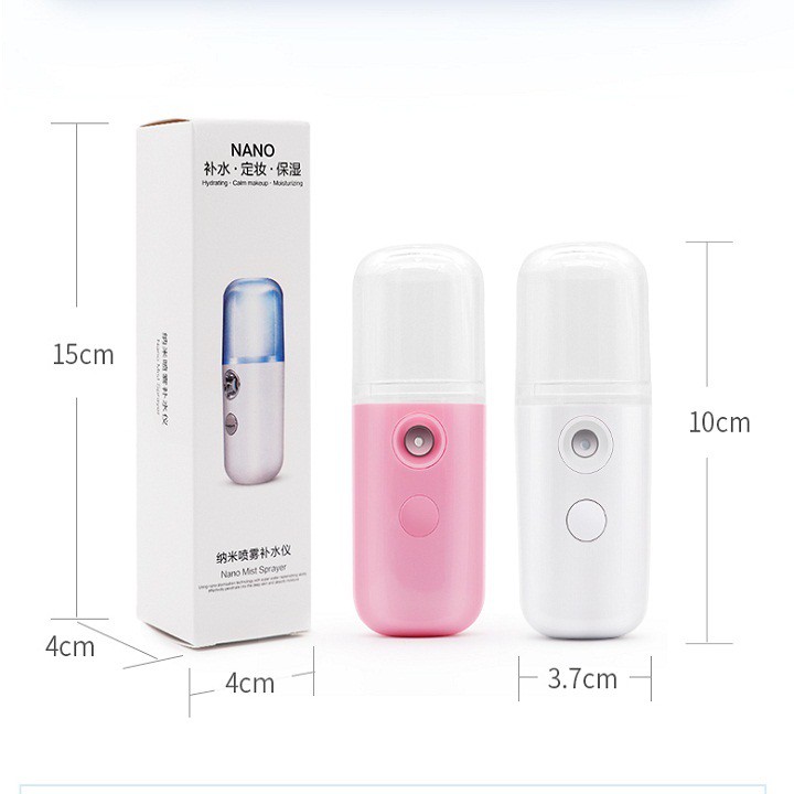 Máy phun sương tạo ẩm - dưỡng da mặt - nano mini cầm tay