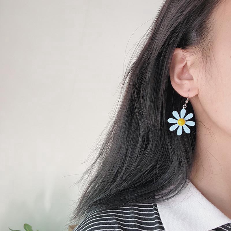 Khuyên tai hình hoa phong cách Hàn Quốc thanh lịch dành cho nữ
