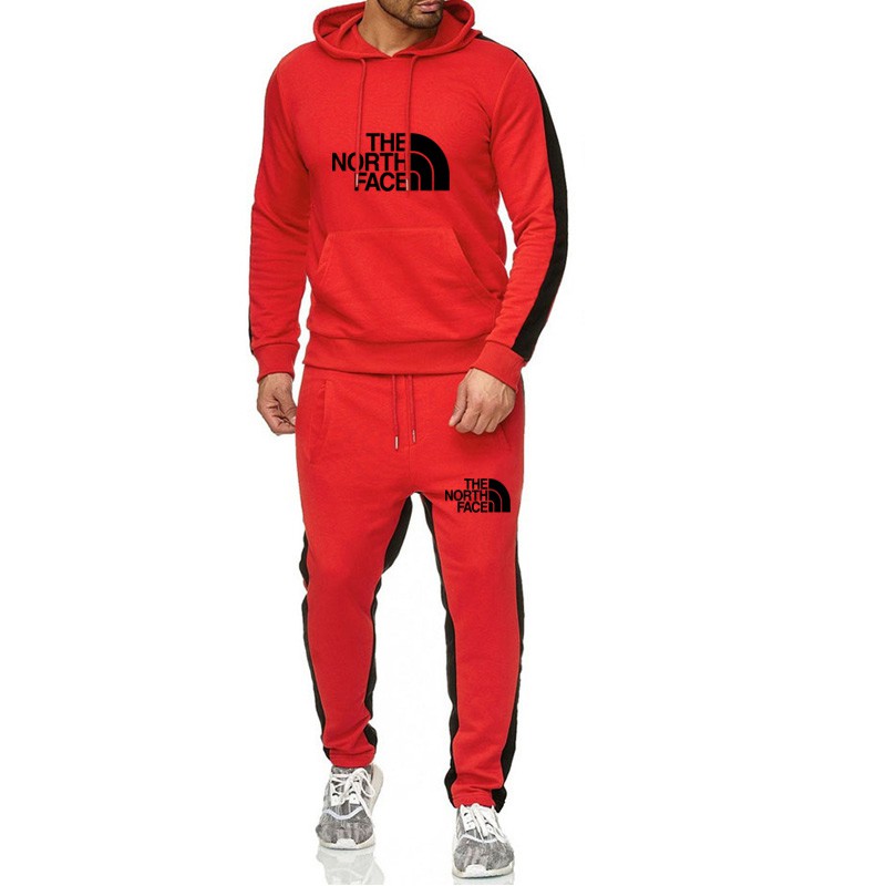 The North Face Bộ Đồ Thể Thao Áo Hoodie Phối Quần Dài Vải Len Có Size 3xl Thời Trang Cho Nam