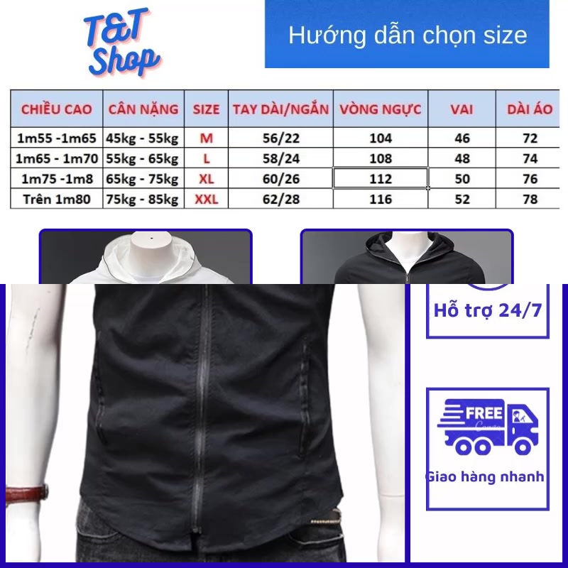 Áo hoodie, áo cộc có mũ chất liệu cotton mùa hè. thể thao  mỏng ngắn tay hợp thời trang có khóa N1 | BigBuy360 - bigbuy360.vn