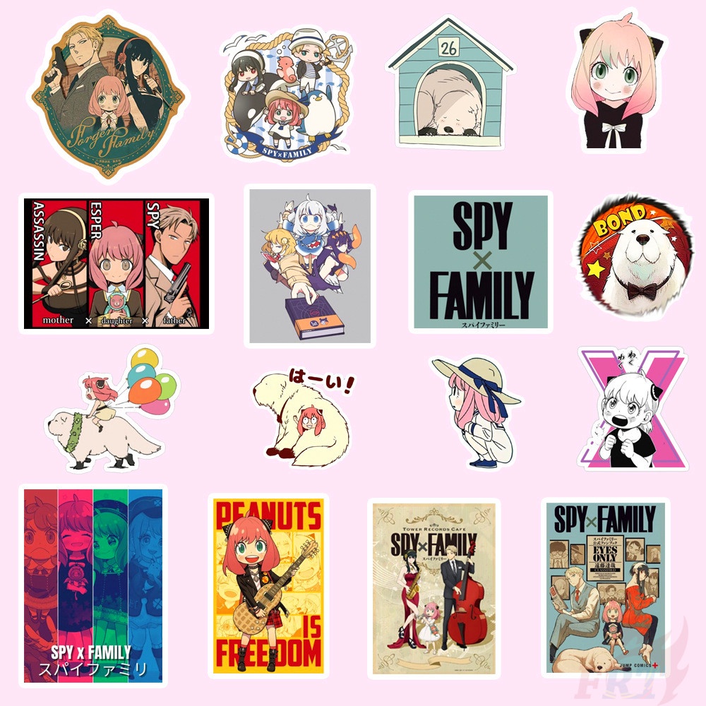 100Pcs/Set ❉ SPY×FAMILY Series B Stickers ❉ Cartoon DIY Fashion Mixed Waterproof Doodle Decals Stickers