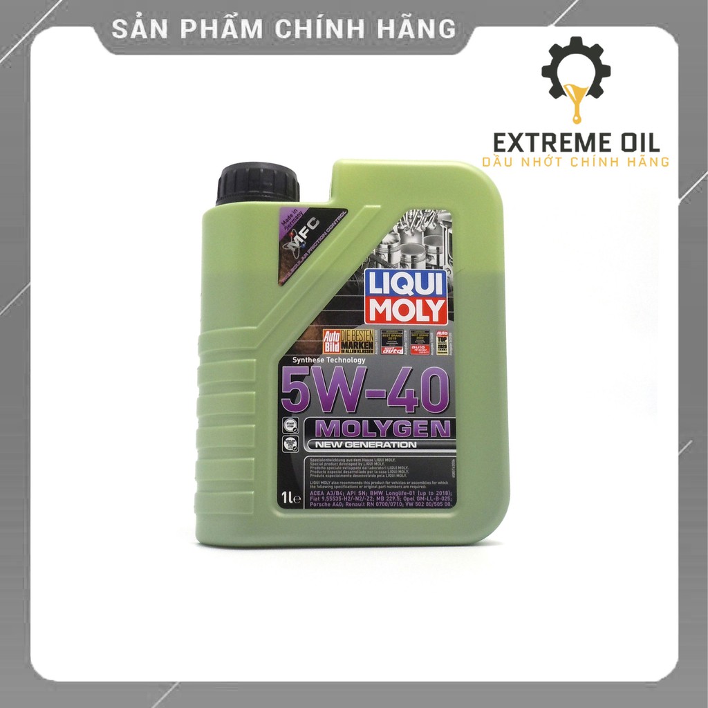 Nhớt xe tay ga Liqui Moly Molygen 5W40, dầu nhớt xe ô tô