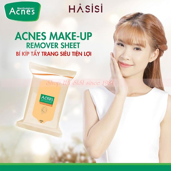 Khăn Giấy Ướt Tẩy Trang ACNES MAKE UP REMOVER SHEET (20 miếng)