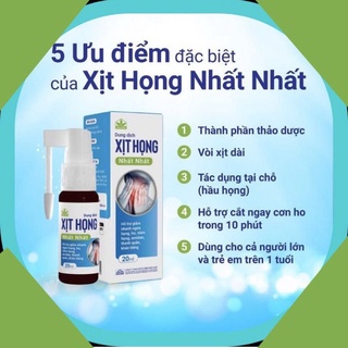 Xịt họng thảo dược Nhất nhất 20ml