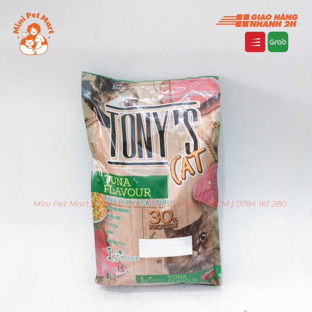 Thức ăn hạt cho mèo trưởng thành TONY's CAT 1,5kg