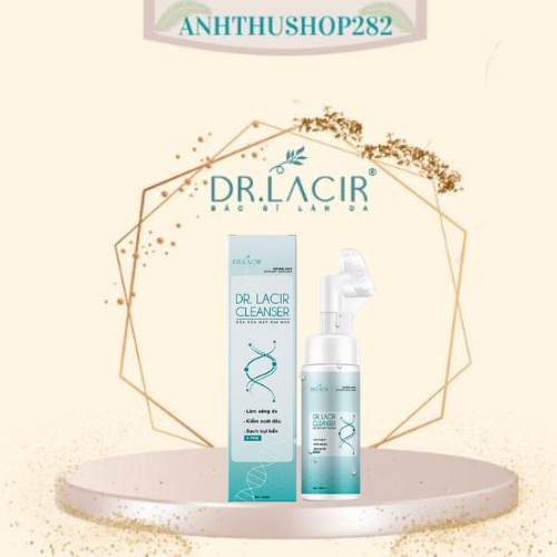 Sữa rửa mặt anhthushop Sữa rửa mặt dịu nhẹ dr lacir cleanser chính hãng giúp sáng da sạch bụi bẩn mềm mịn 150ml