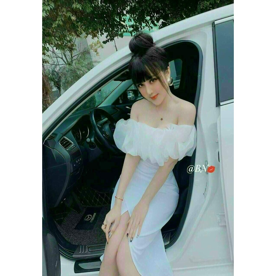 Đầm body cúp ngực phối voan tơ xinh xinh dạo phố, đi chơi, dự tiệc fashionzero-72006