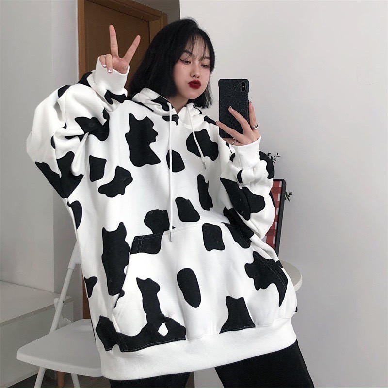 Mẫu Hot Áo Hoodie Bò Sữa Nam Nữ Unisex Chất Nỉ Cao Cấp , Áo Bò Sữa Có Mũ - VATI Shop