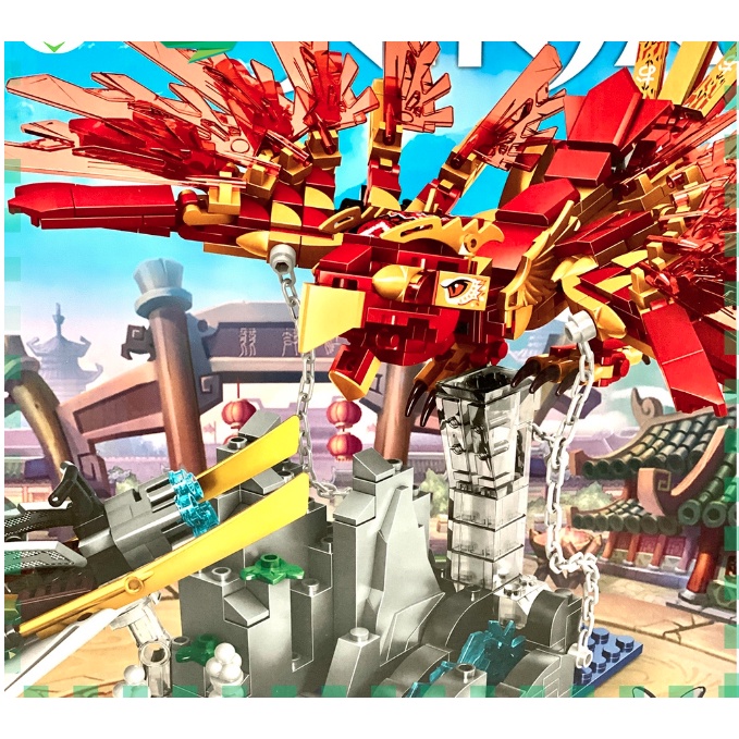 Lego xếp hình phượng hoàng lửa của Ninjago 76110 với 515 mảnh ghép