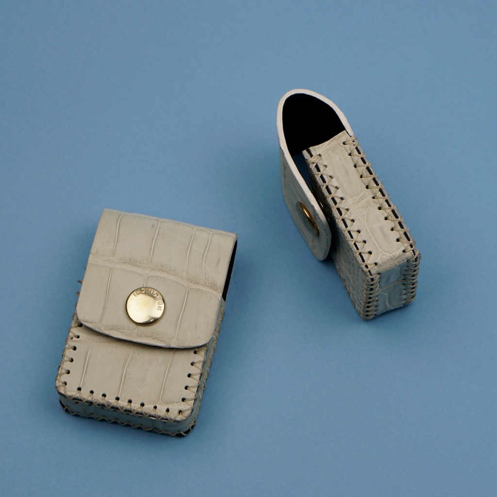 Bao Da Cá Sấu Zippo MrFour | Bao Da Cá Sấu Da Bụng Zippo