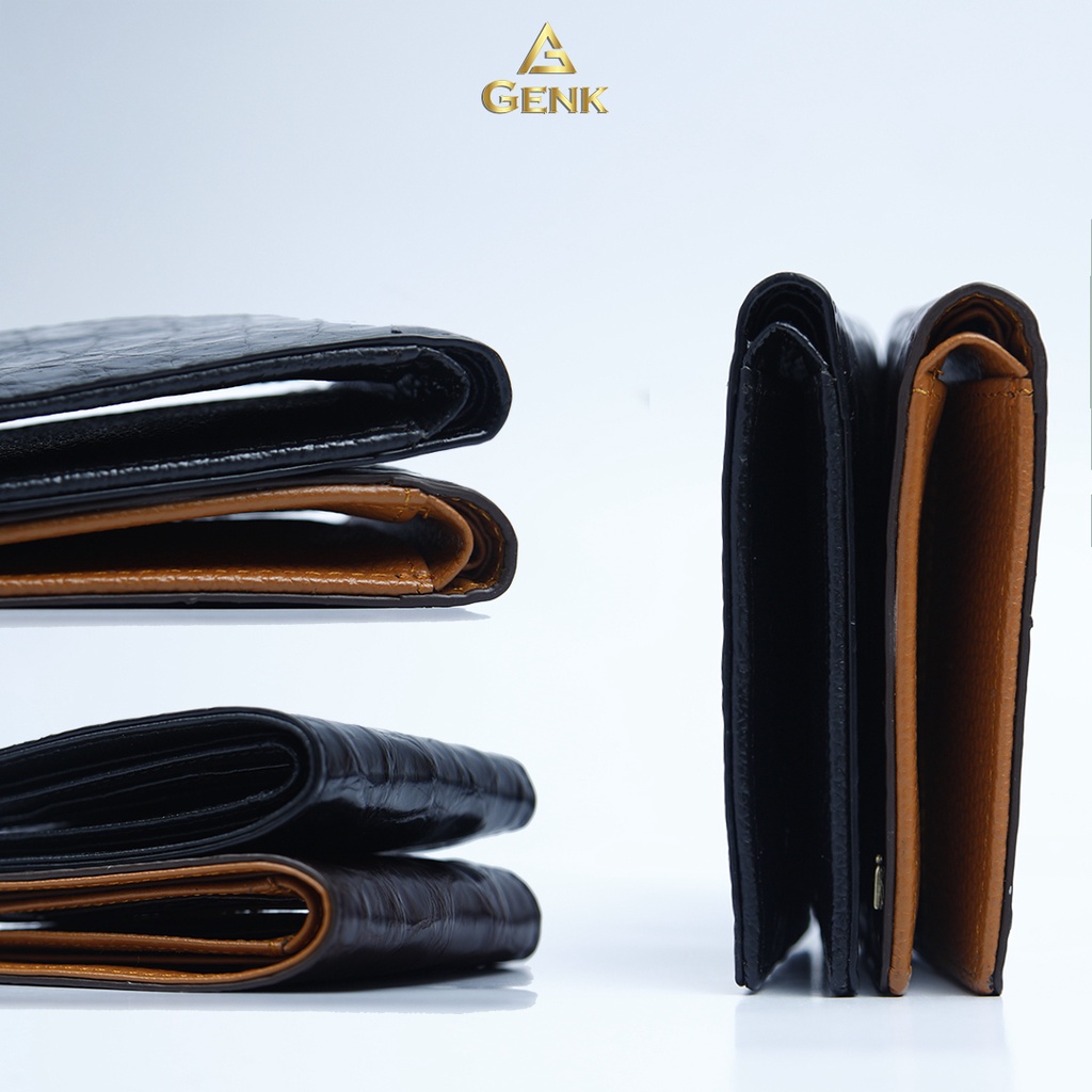 Ví Da Nam Cá Sấu Cao Cấp Thương Hiệu Genk - GBCS02