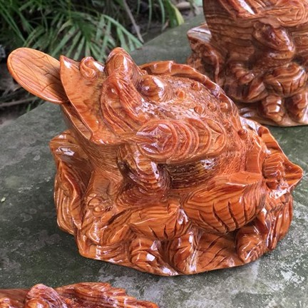Cóc Ngậm Tiền Gỗ Huyết Long Thấu Quang