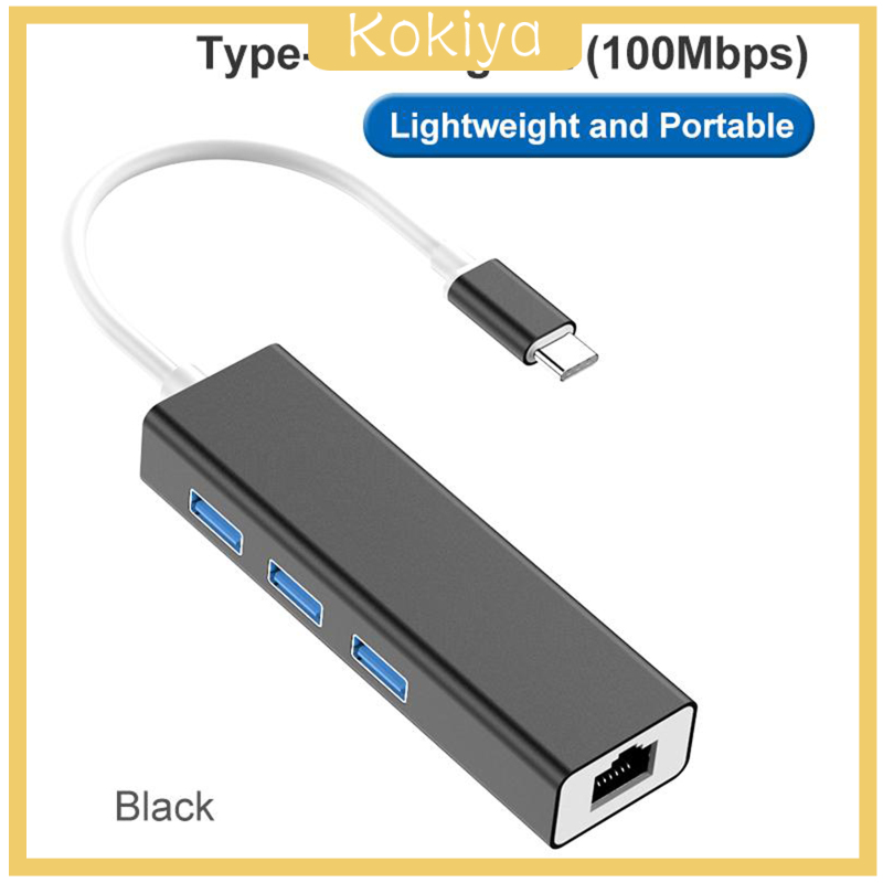 Bộ Chuyển Đổi Cổng Usb C Sang Ethernet Lan Rj45 Màu Bạc