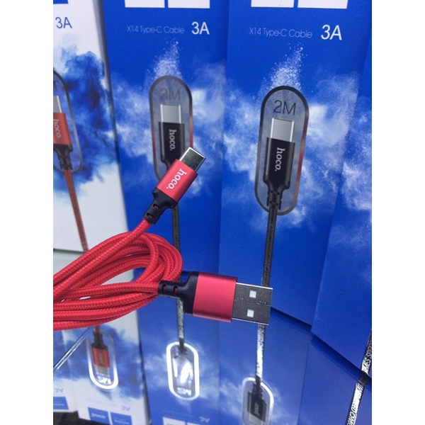 Dây sạc Type-c 2m hoco chính hãng hỗ trợ các dòng samsung,oppo,.. đời mới