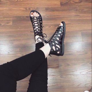 Sandal chiến binh nữ da mềm