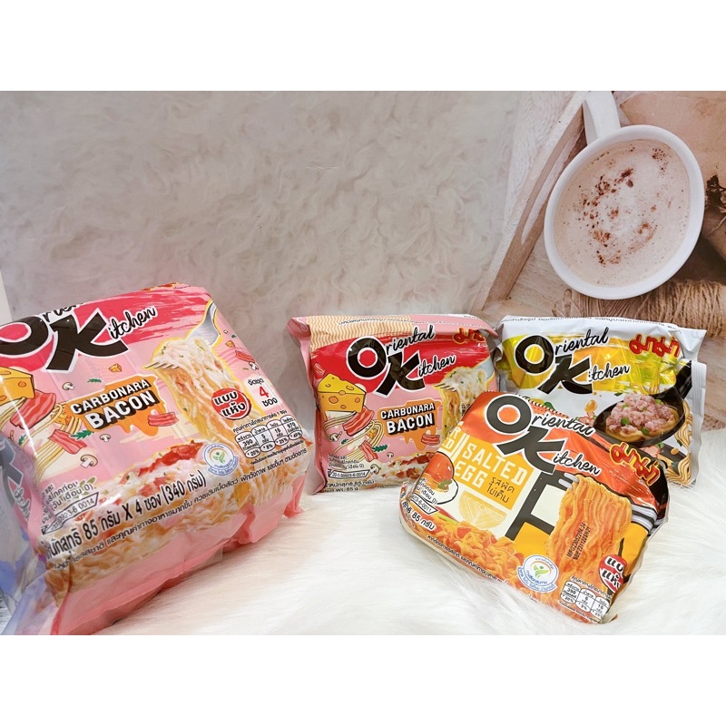Mì trộn sốt trứng muối Ok Mama 85gram.
