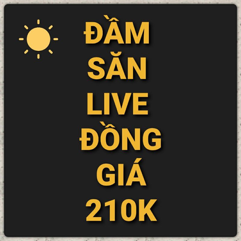 COMBO SĂN LIVE SIÊU RẺ SHOPEE