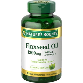 [*DATE 9/2023] Dầu hạt lanh Nature’s Bounty Flaxseed Oil 1200mg 125 viên