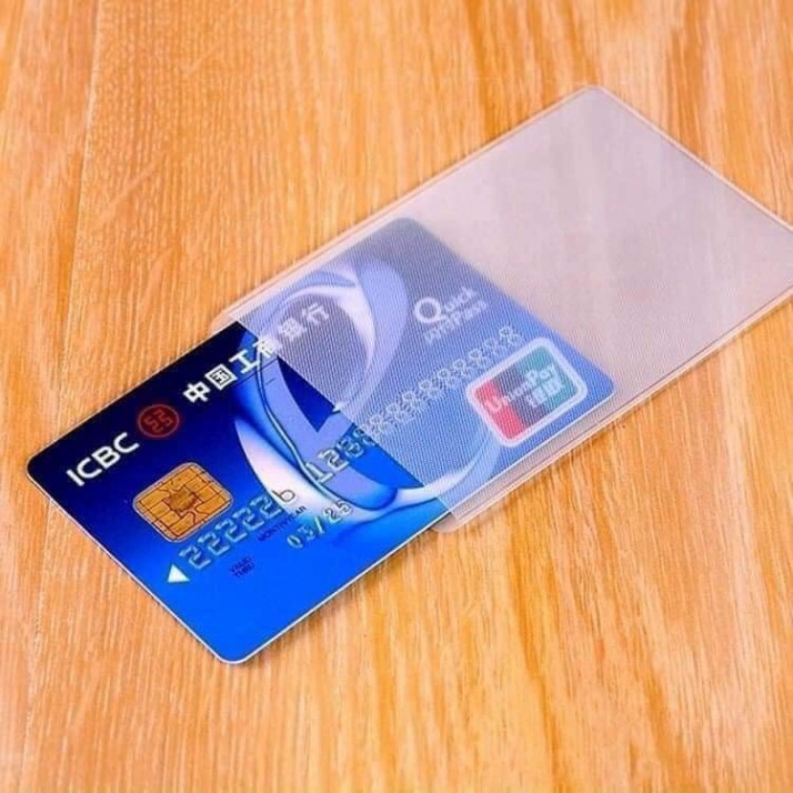 (XẢ KHO)  Bộ 10 vỏ bọc thẻ căn cước bằng lái thẻ tín dụng trong suốt
