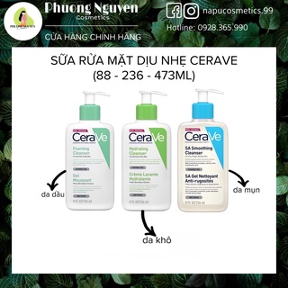 Sữa rửa mặt dịu nhẹ Cerave Foaming Facial