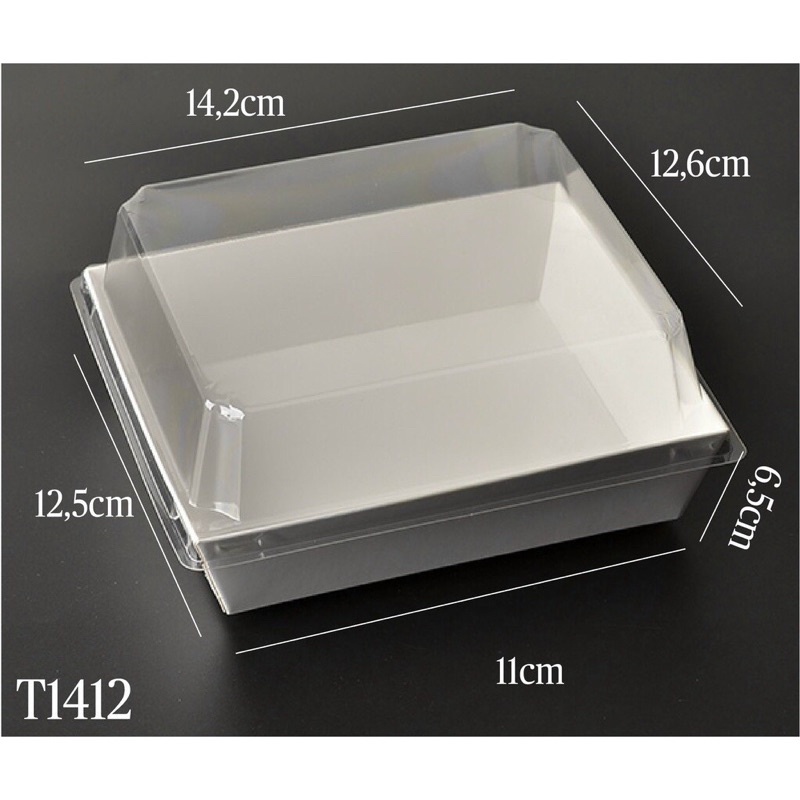 Hộp giấy chữ nhật 14x12,6cm kèm nắp trong