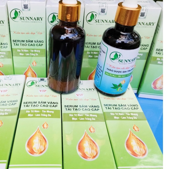 serrum thay da Nhân Sâm thảo dược đông y sạch mụn nám tái tạo da bong mạnh