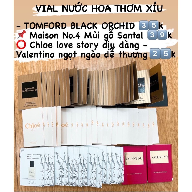Vial chính hãng nước hoa Maison Louis Marie No.04