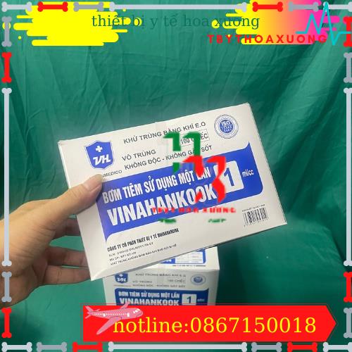 Bơm tiêm 1 lần Vinahankook 1ml