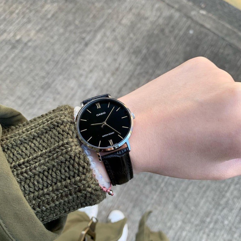 Đồng hồ nữ dây da Casio Anh Khuê LTP-VT01GL-1BUDF