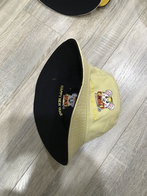 NÓN BUCKET 2 mặt - mèo thần tài, mũ mèo