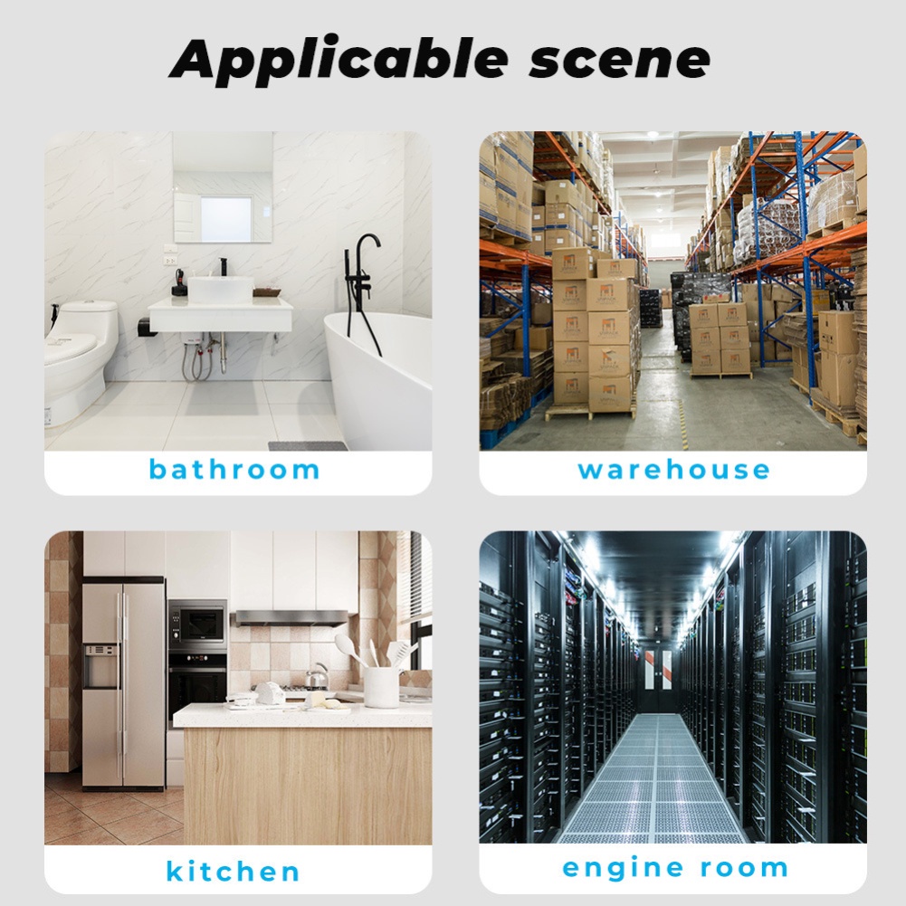 Cảm biến tràn nước Tuya Zigbee - Kết hợp van điện thông minh - Trời mưa - Ngữ Cảnh
