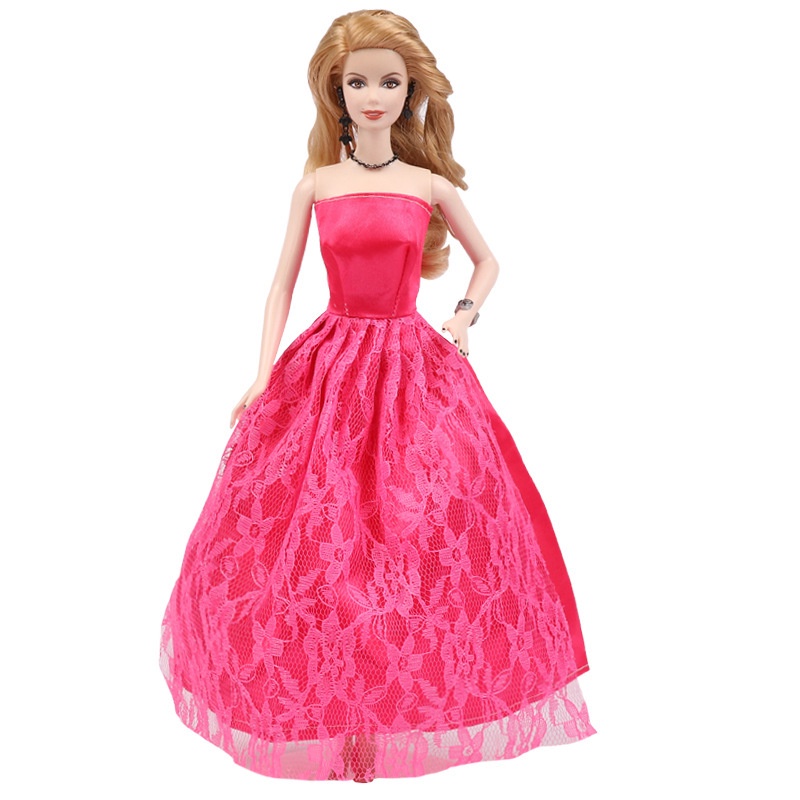 Quần áo đồ chơi trẻ em, quần áo barbie, váy búp bê cô gái 30cm TTD113