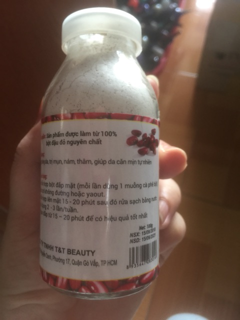 Bột đậu Đỏ đắp mặt nạ