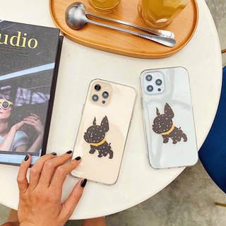 Ốp lưng iphone - ốp iphone trong chó lv silicon dẻo