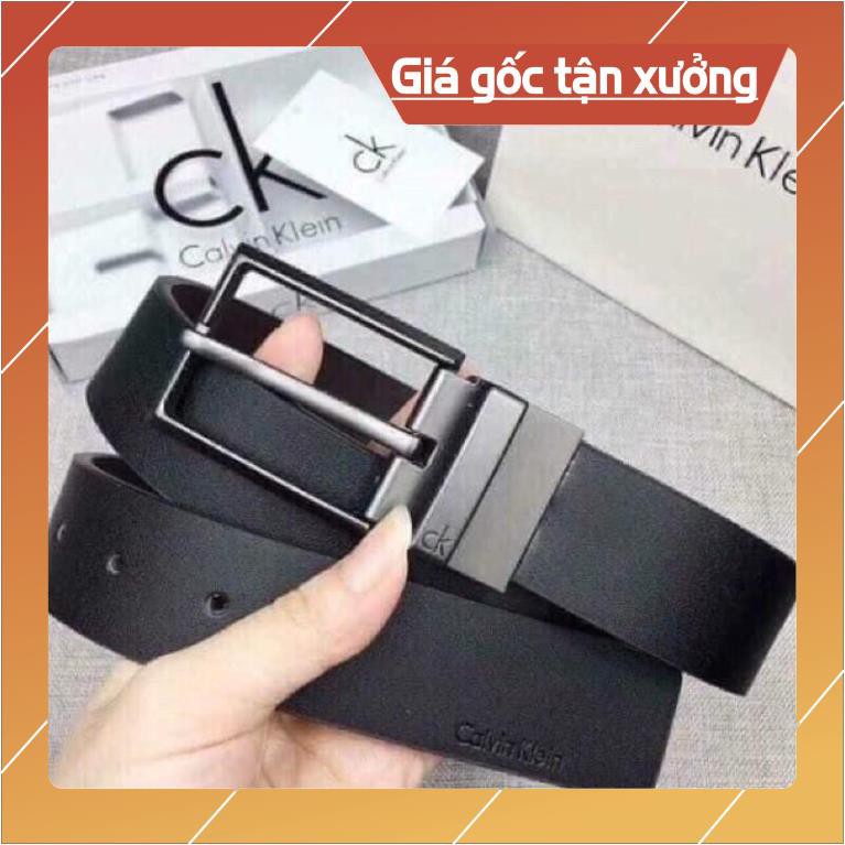 THẮT LƯNG NAM 2 ĐẦU FULLBOX - DÂY NỊT CALVIN KLEIN (CK) 2 ĐẦU CAO CẤP VÀ XỊN SÒ