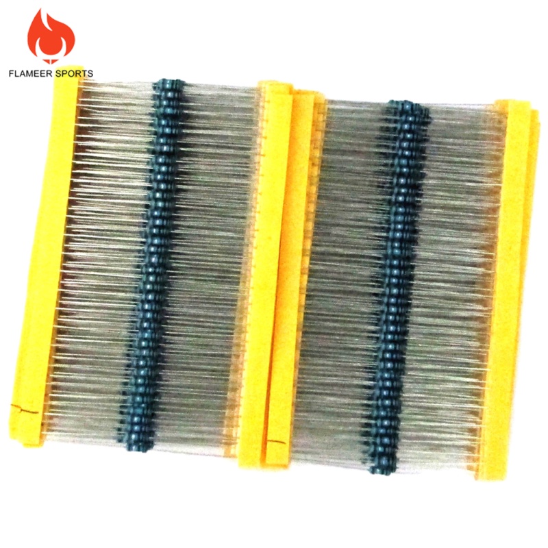 Flameer Sports  1280pcs 0.25W Metal Film Resistor Kit 1% 1-10M Resistance Assortment Set