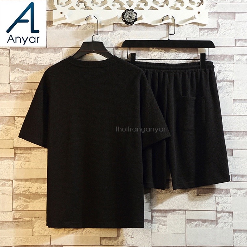 Bộ thun nam, đồ bộ nam mùa hè chất Cotton Xốp Thái phong cách thể thao trẻ trung mạnh mẽ