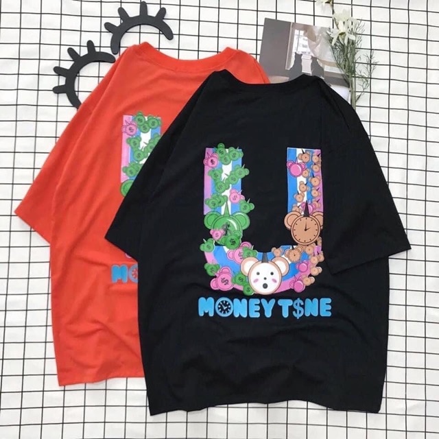 Áo Thun OverTee Lửng Uncover Money Time Ảnh Thật