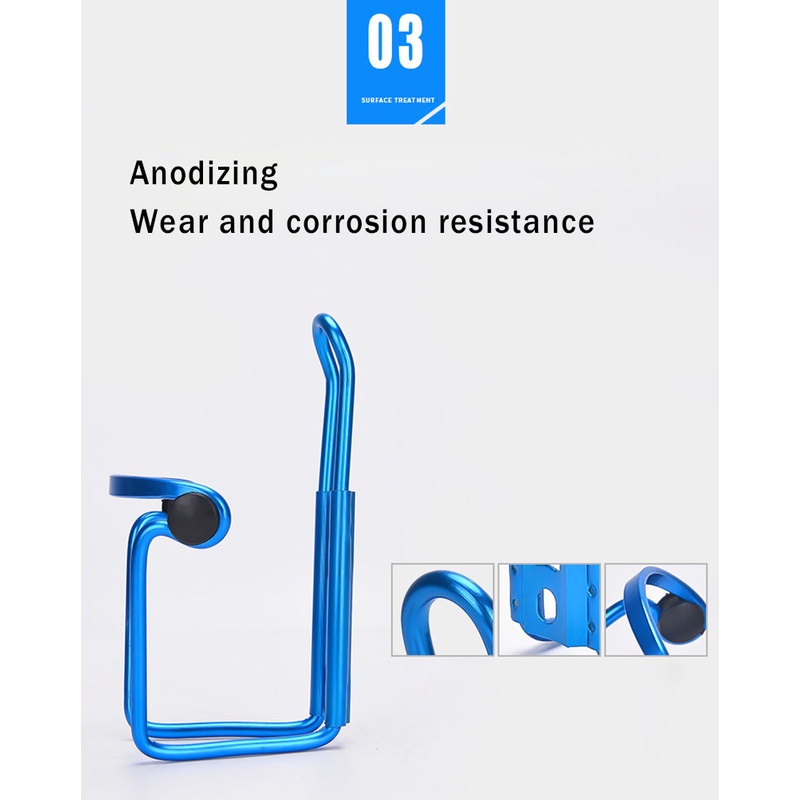 Giá đỡ bình nước gắn xe đạp leo núi bằng hợp kim nhôm kèm 2 ốc vít tiện dụng