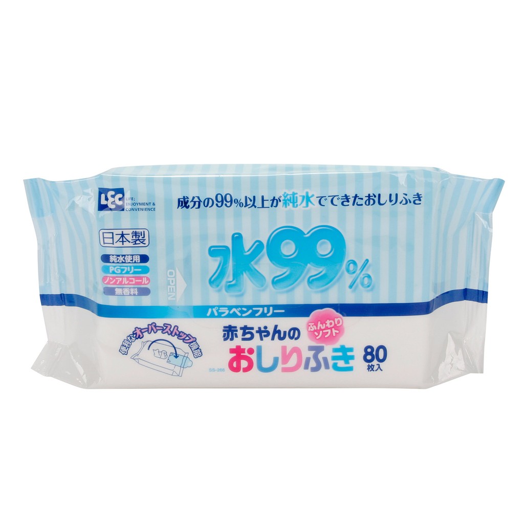 Giấy ướt LEC/Life Do Plus nước tinh khiết 99% E161 80 tờ