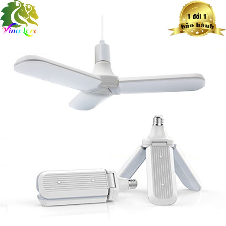 HOT - Bóng đèn cánh quạt led 30w siêu sáng - sáng đèn 3 cánh + 1 tâm - bảo hành 12 tháng cam kết 1 đổi 1