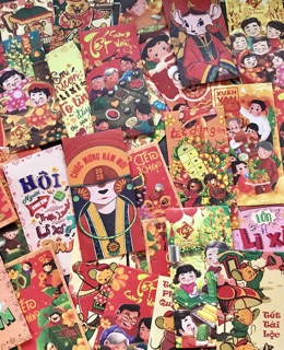 Combo 100 bao lì xì thuần Việt